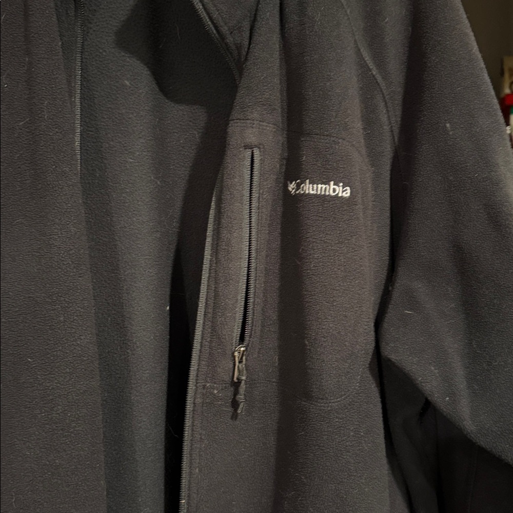 Men’s XXL Columbia Black Full-Zip Jacket - Picture 2 of 3